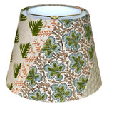 Handcrafted quilted Bespoke Blockprint Empire Lampshade