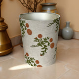 Agni  Linen Hand Blocked Waste Basket