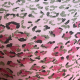 Pink Leopard Print Pendant | With Mirrored Gold Interior