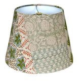Handcrafted quilted Bespoke Blockprint Empire Lampshade