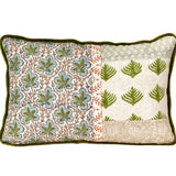 Jyoti - Linen Patchwork Hand-Blocked Pillow