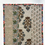 Raw Linen Patchwork Hand-Blocked Napkins