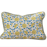 Prabha - Linen Patchwork Hand Blocked Pillow