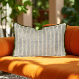 Jyoti - Linen Patchwork Hand-Blocked Pillow