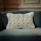 Kiran - Linen Patchwork Hand-Blocked Pillow