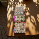 Raw Linen Patchwork Hand-Blocked Napkins