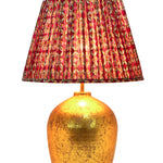 red, green, pink and yellow amelia custom lampshade