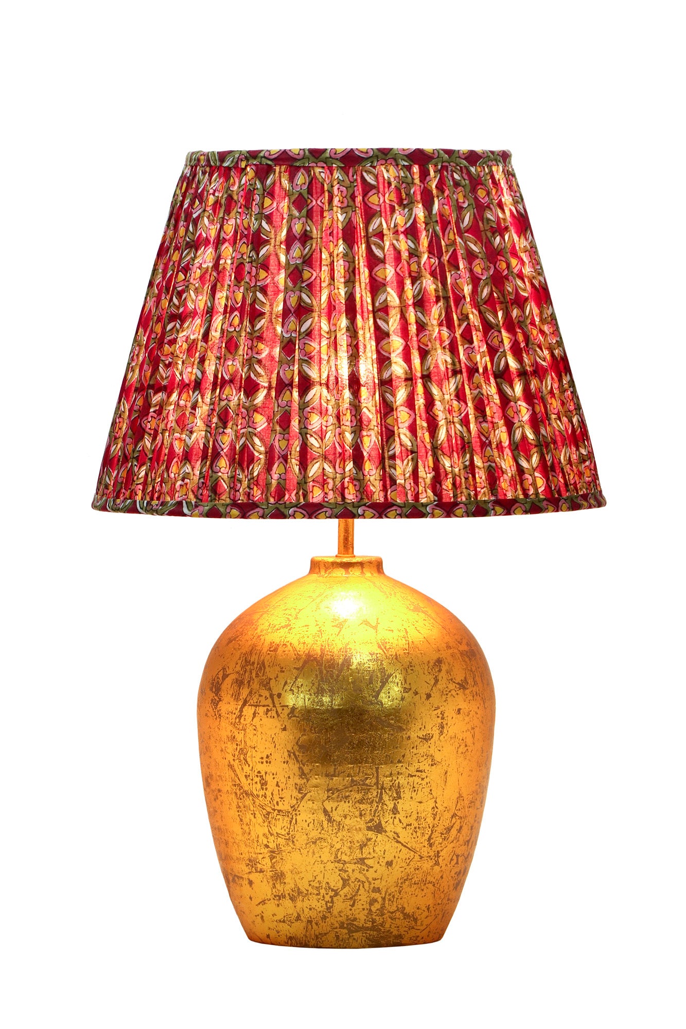red, green, pink and yellow amelia custom lampshade