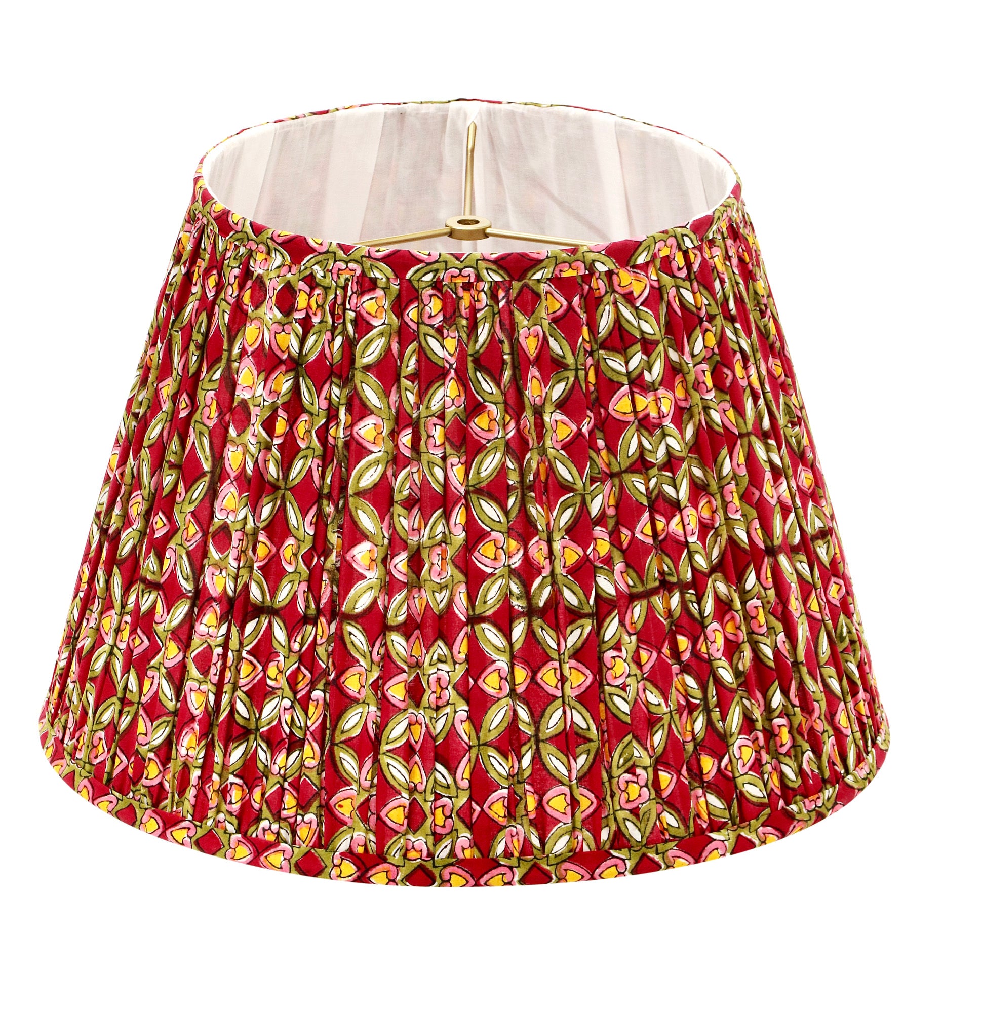red, green, pink and yellow amelia custom lampshade
