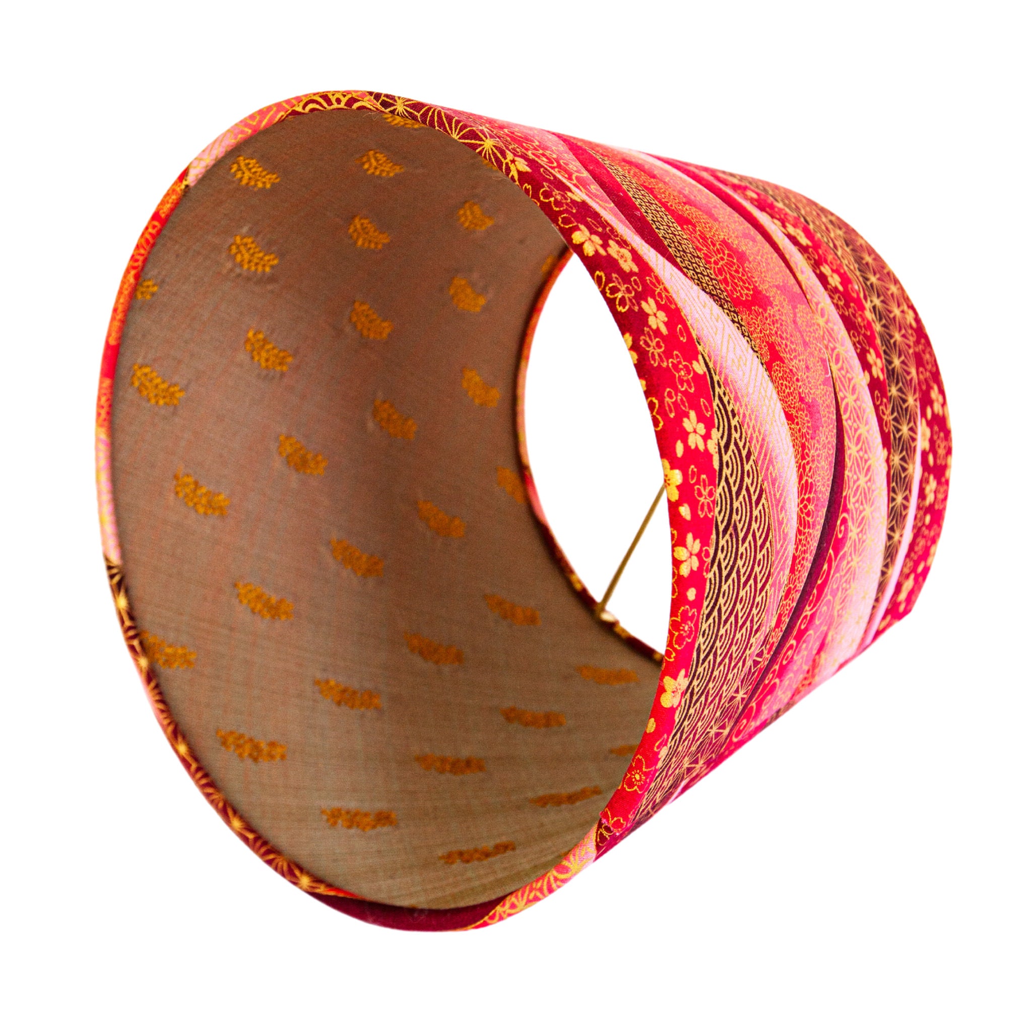 Cassandra Pink Designer Empire Lamp Shade with Silk Interior