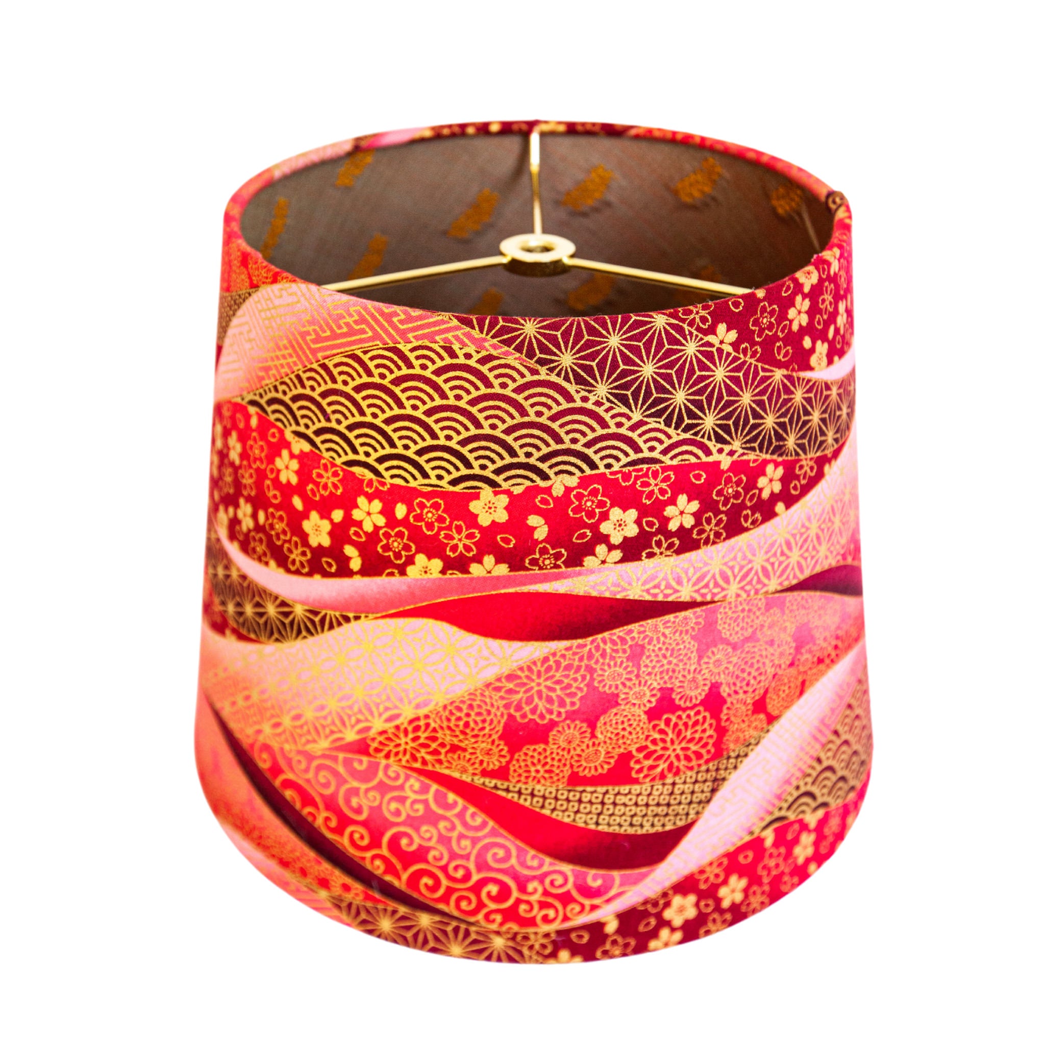 Cassandra Pink Designer Empire Lamp Shade with Silk Interior