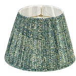 Ellie Empire - Blue and Cream Pleated Empire Lamp Shade
