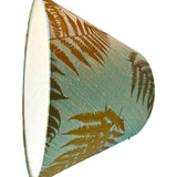 Fern – Iridescent Aqua Silk Dupioni Empire Lamp Shade by Paige Hathaway Thorn