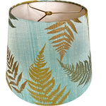 Fern – Iridescent Aqua Silk Dupioni Empire Lamp Shade by Paige Hathaway Thorn