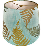 Fern – Iridescent Aqua Silk Dupioni Empire Lamp Shade by Paige Hathaway Thorn