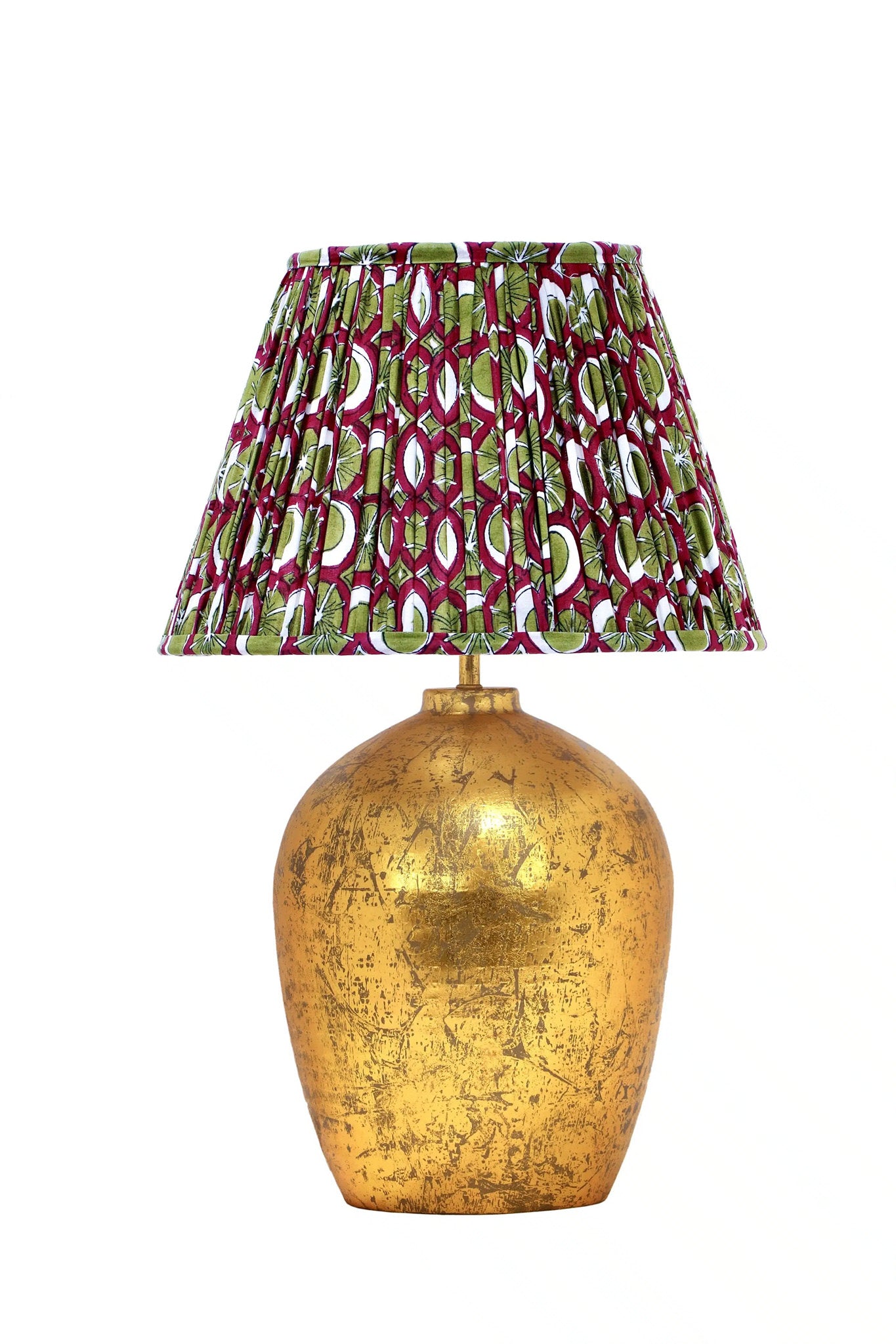 Gold Leaf Metal Jar LampGold Leaf Metal Jar Lamp