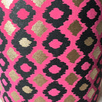 Hazel – Pink Gold & Black Paper Drum Lamp Shade