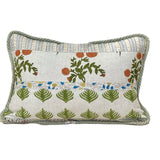 Prabha - Linen Patchwork Hand Blocked Pillow