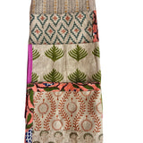 Raw Linen Patchwork Hand-Blocked Napkins