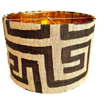 Maya / African Kuba Cloth Bespoke Drum Lampshade