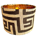 Maya / African Kuba Cloth Bespoke Drum Lampshade
