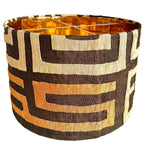 Maya / African Kuba Cloth Bespoke Drum Lampshade