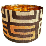 Maya / African Kuba Cloth Bespoke Drum Lampshade