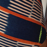 Sade / Blue Striped African Mud Cloth Bespoke Empire Lampshade Video