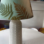 Fern / Iridescent Aqua Silk Dupioni Empire Lampshade by Paige Hathaway Thorn Video