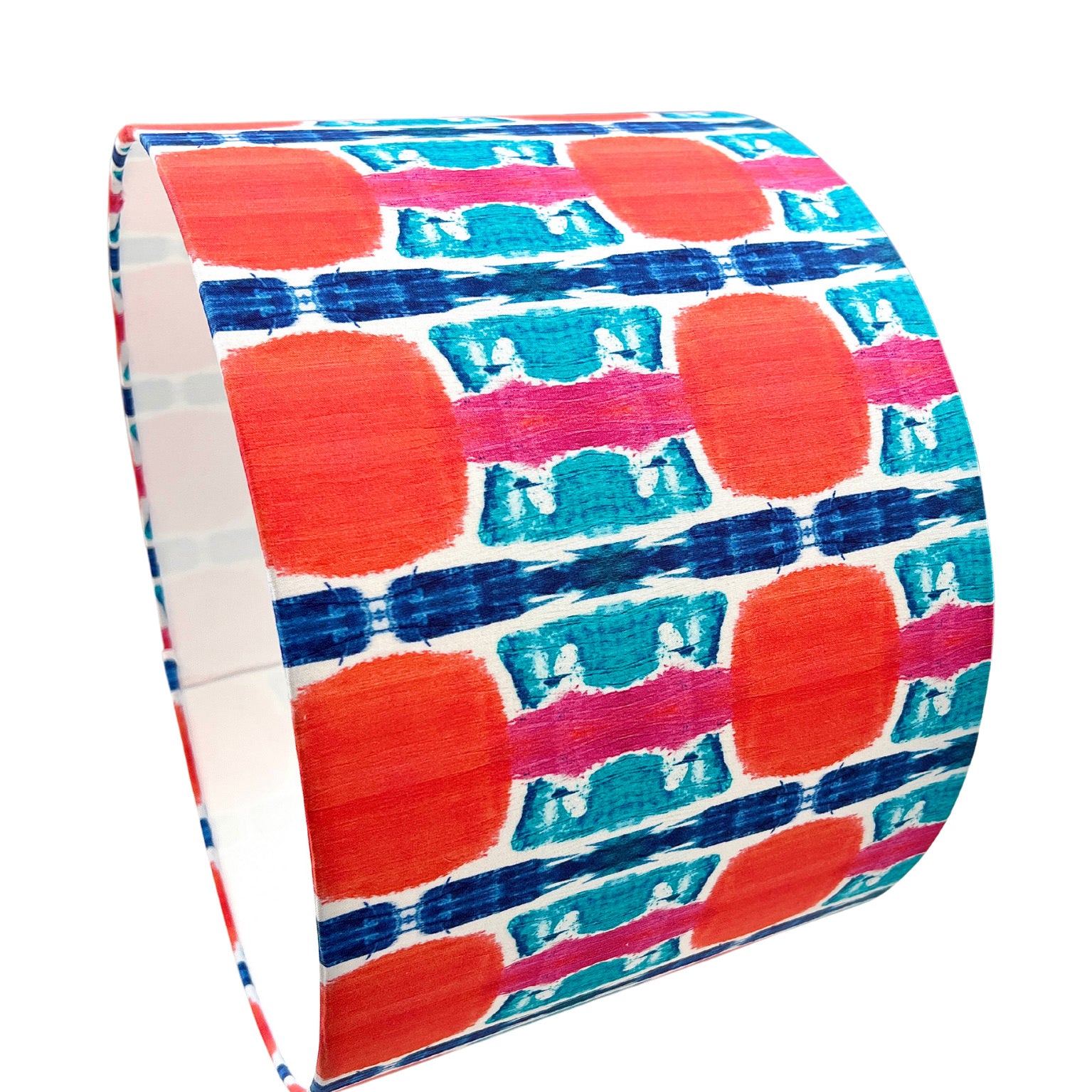 Sunset Stripe / By Textile Design Cassie Adams Bespoke Drum Lampshade