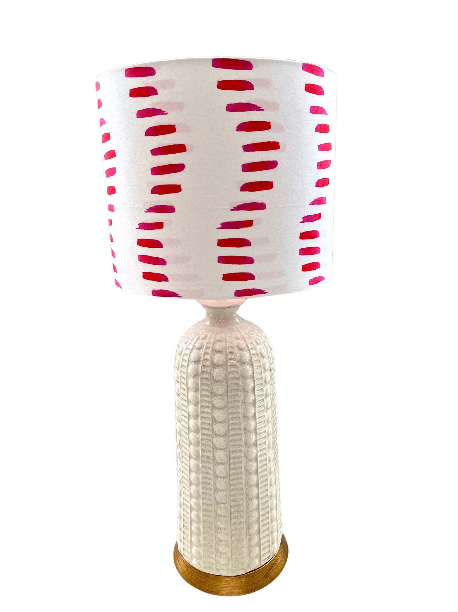 Wavy Lines / By Textile Design Cassie Adams Bespoke Drum Lampshade