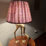 Evelyn / Violet and Purple Flowered Pleated Empire Lampshade