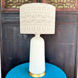 Izzy / Cream Boho Style Bespoke Drum Lampshade