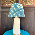 Rickie / Indigo African Mud Cloth Empire Lampshade