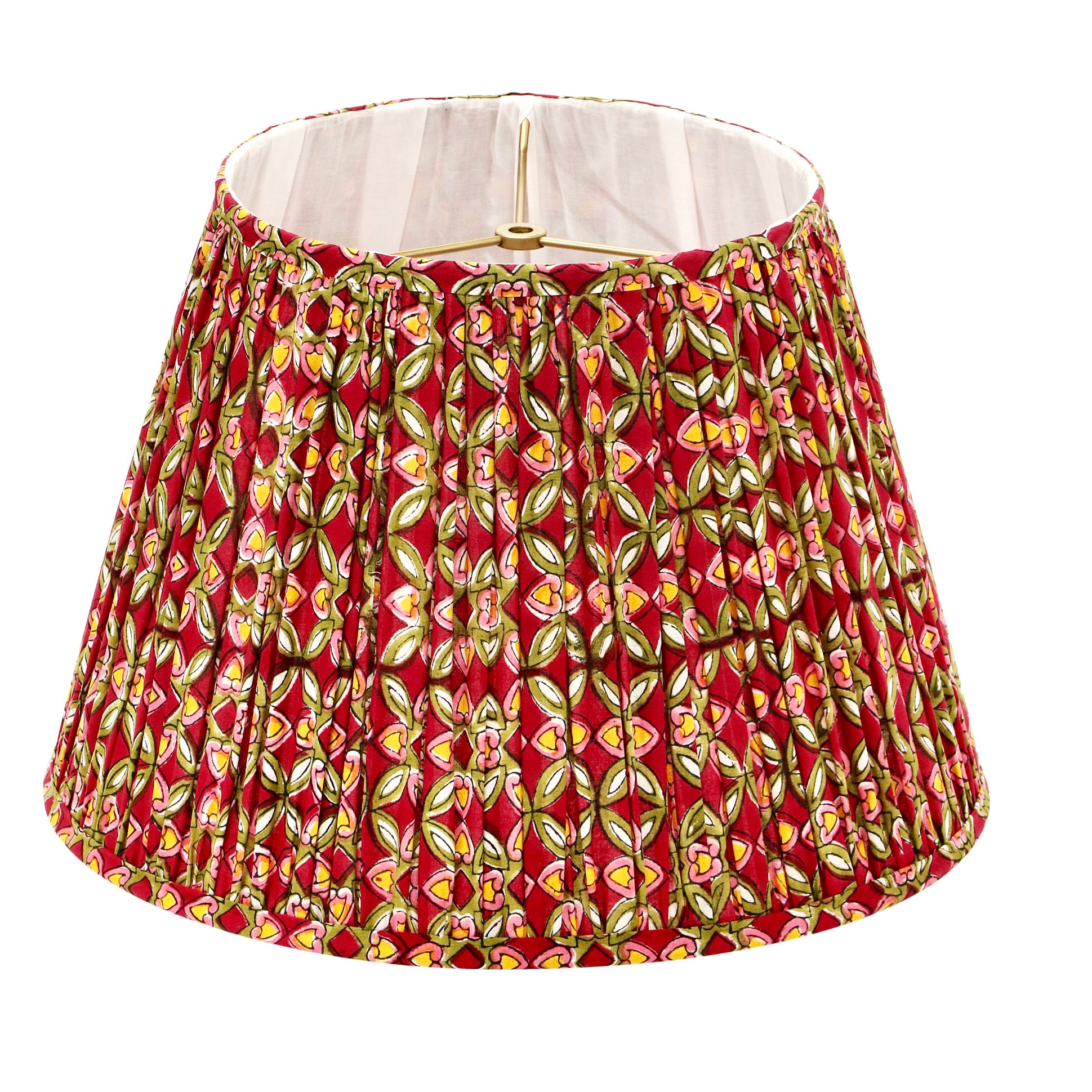 red, green, pink and yellow amelia custom lampshade