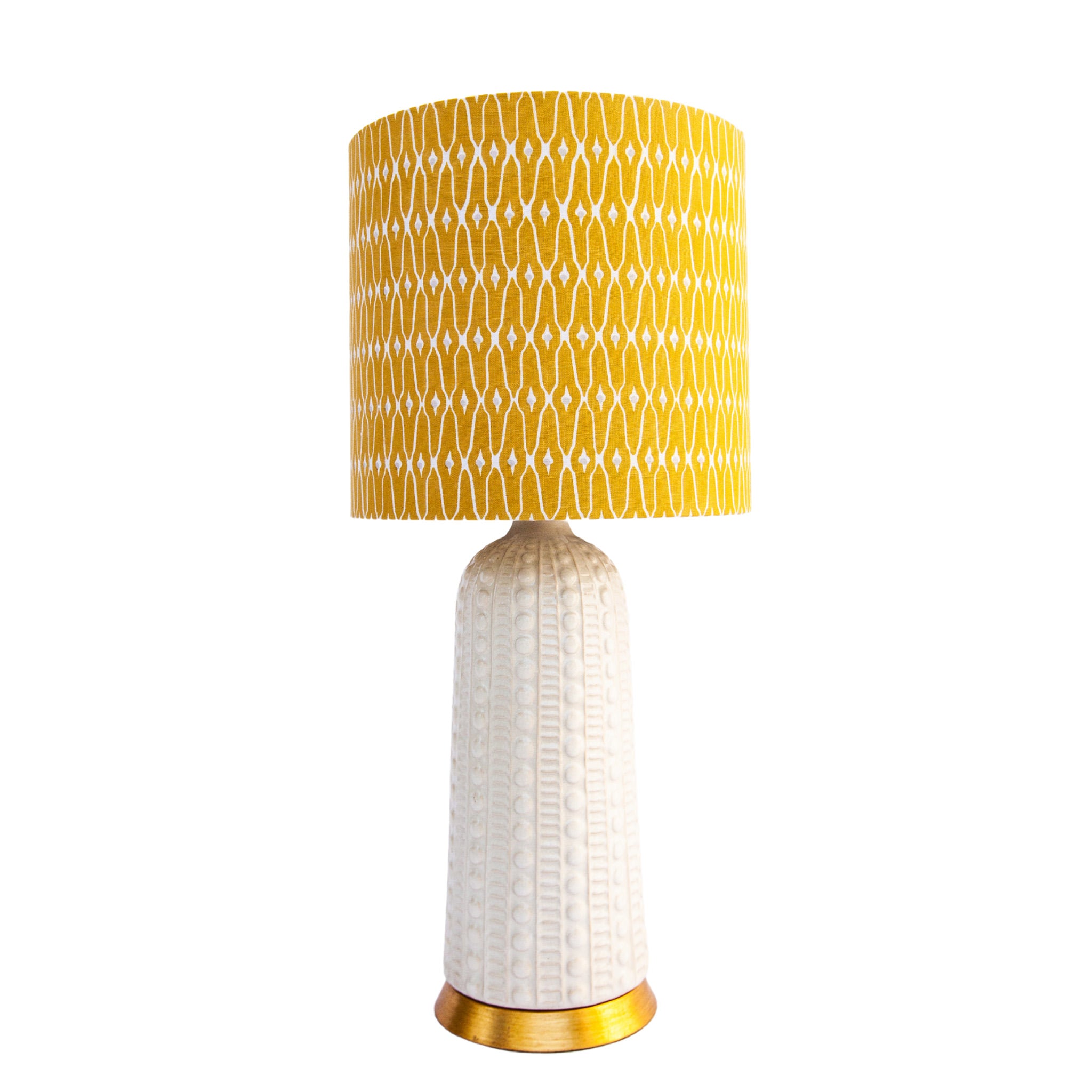 anita custom lampshade on white lamp