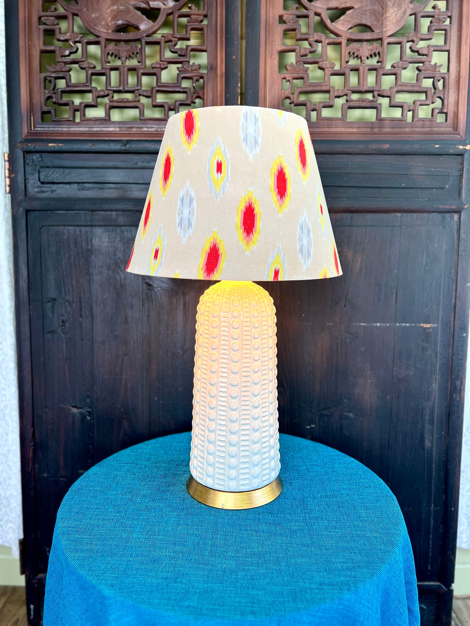 Bella Empire | Cream Ikat Empire Lamp Shade