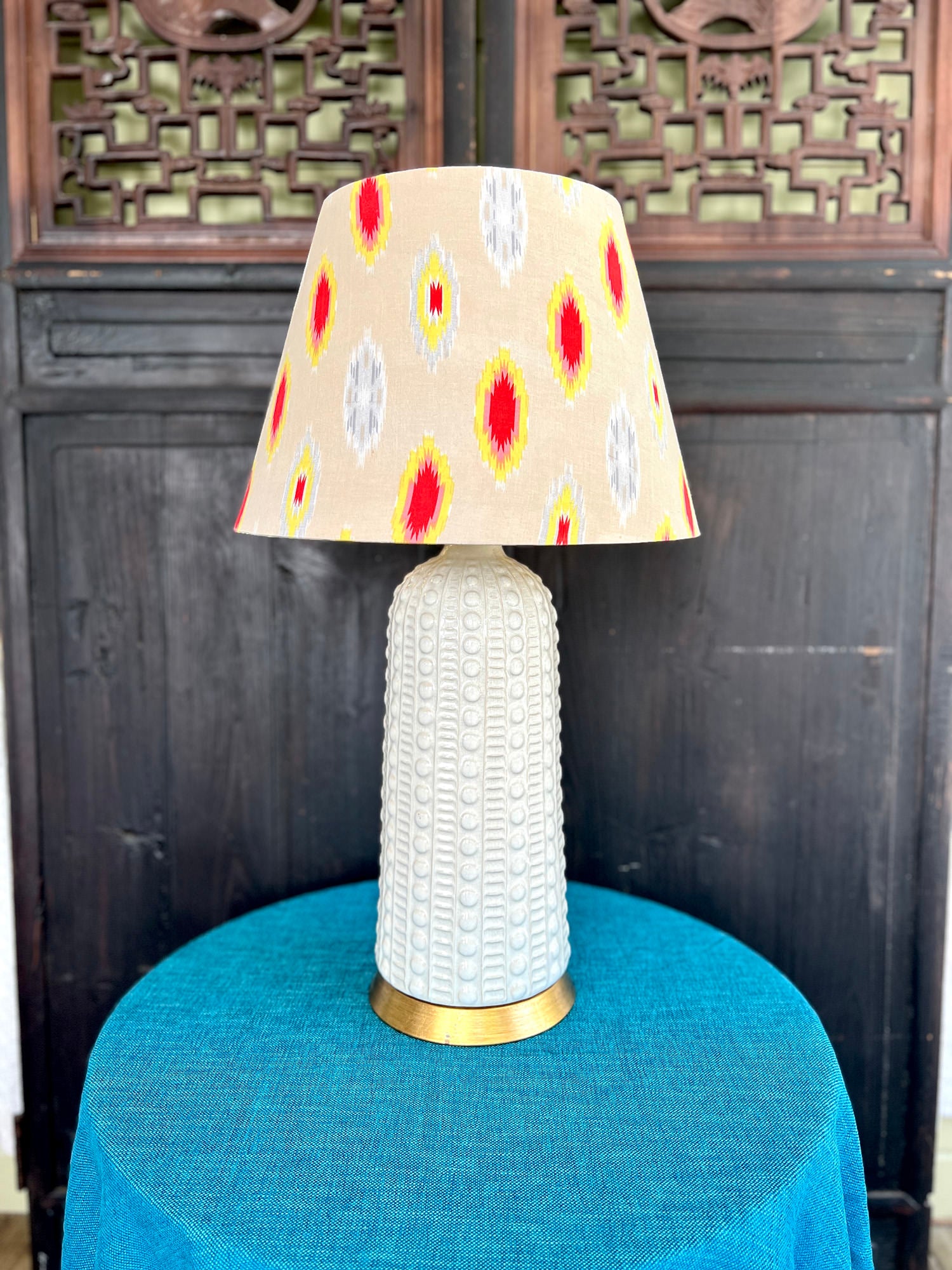 Bella Empire | Cream Ikat Empire Lamp Shade