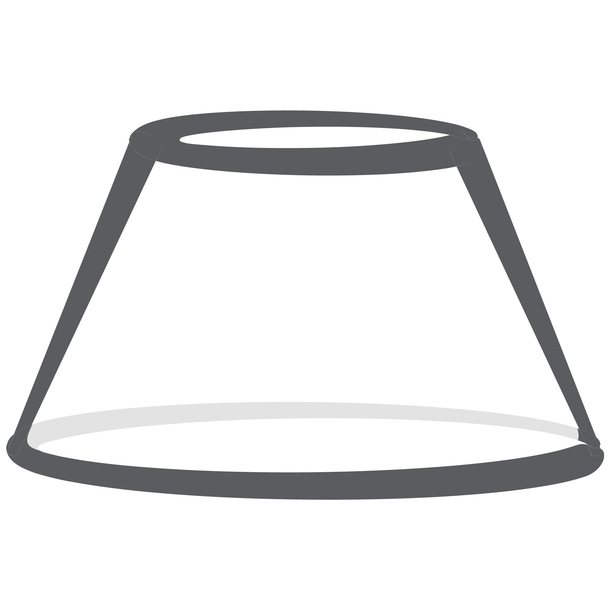 drawing of a coolie shaped lampshade