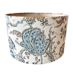 Cora – Floral Linen Drum Lamp Shade