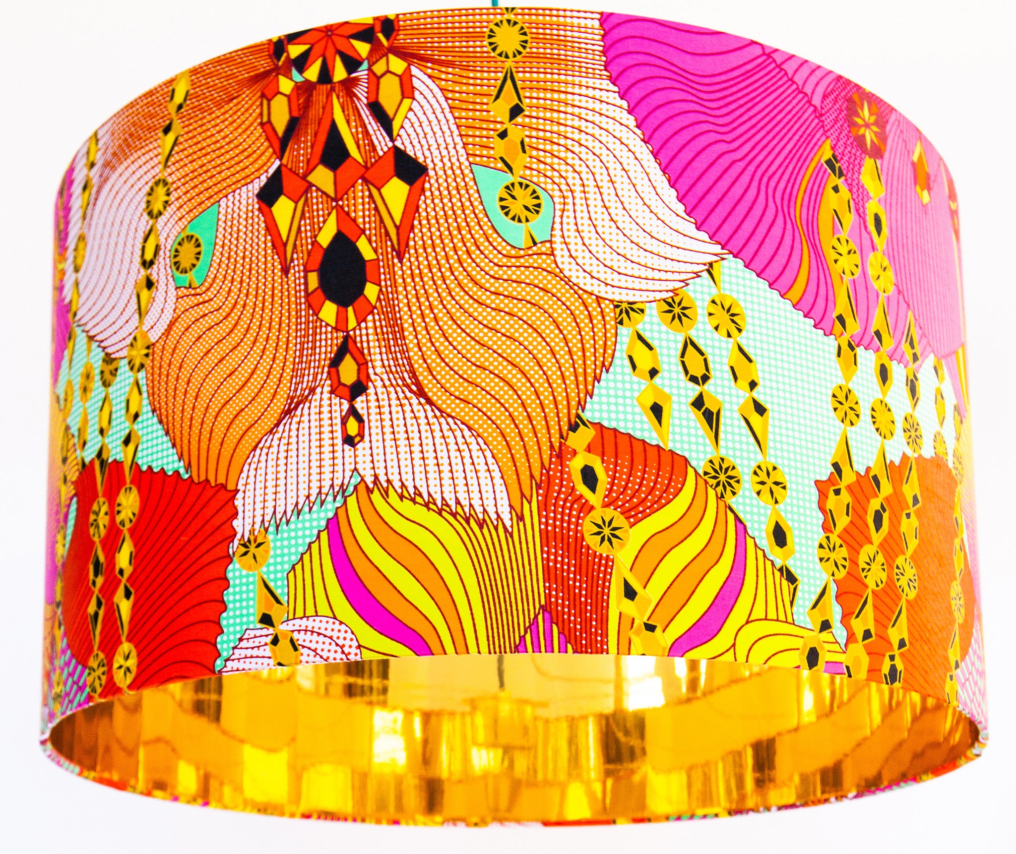bright colorful lampshade
