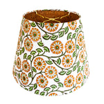 Emmylou / Floral Block Print Empire Lamp Shade