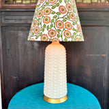 Emmylou / Floral Block Print Empire Lamp Shade