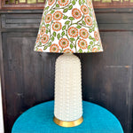 Emmylou / Floral Block Print Empire Lamp Shade