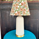 Emmylou / Floral Block Print Empire Lamp Shade