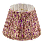 Evelyn / Violet and Purple Flowered Pleated Empire Lamp Shade