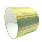 Glennon – Green / Green Striped Silk Bespoke Lampshade