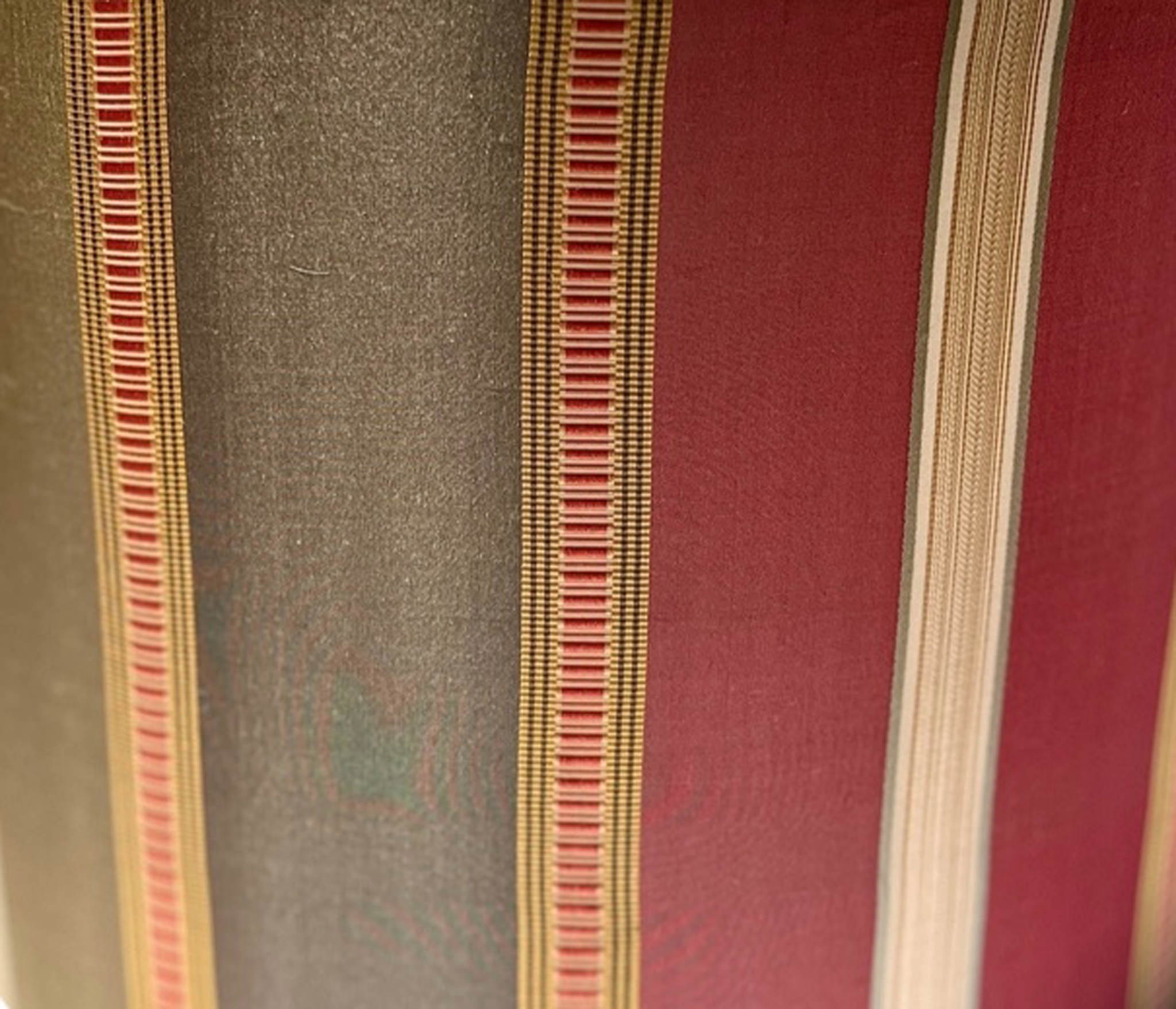 orange, beige, brown, maroon fabric