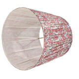 Grace / Blue and Pink Flowered Pleated Lamp Shade
