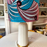 Hannah – Pink African Wave Double Sided Drum Lamp Shade